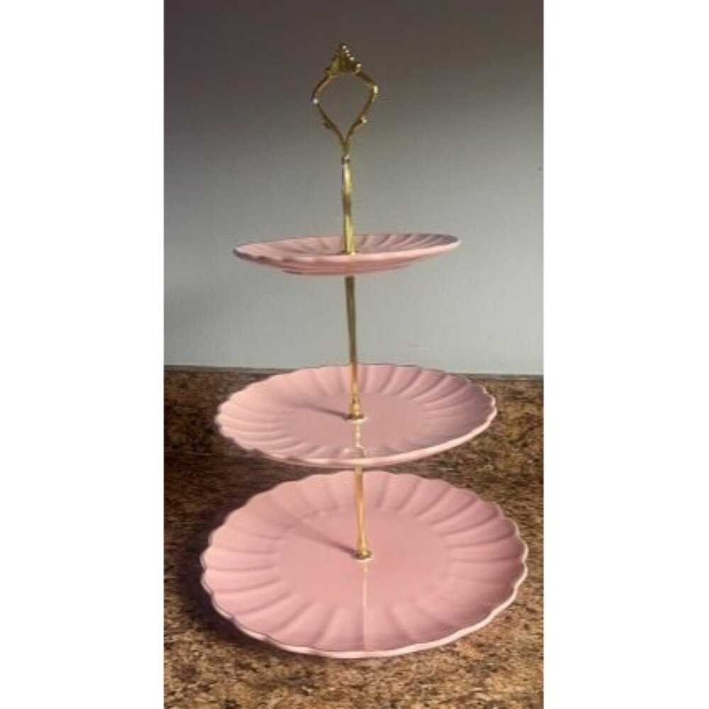 New 3 Tier Ceramic Cake Stand Wedding, Dessert Cupcake Stand for Tea Party